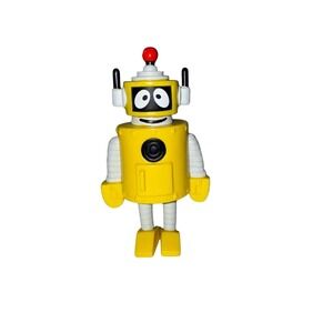 Yo Gabba Gabba Lil Fun Friends 4" PLEX PVC Figure Spin Master Toys Robot 2008